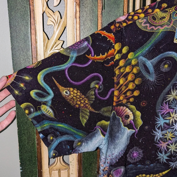 R.S. CONNETT SS Button-Down Shirt, Black, Size S - Picture 3 of 7